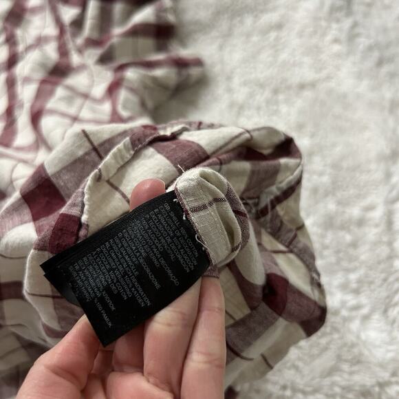 The North Face Men’s Red Plaid Short Sleeve‎ Button Down Pockets Cotton Sz 2XL - Picture 8 of 8